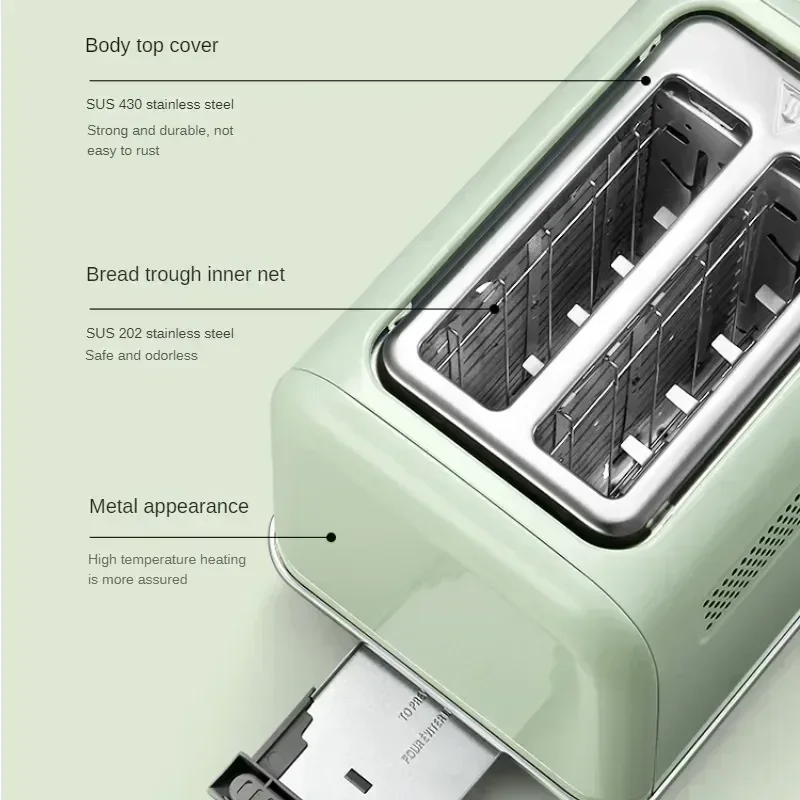 Retro Toaster 220V 2 Slice Home Breakfast Maker Toaster Over Sandwich Maker Kitchen Appliances Тостор Ostador De Pan محمصة خبز