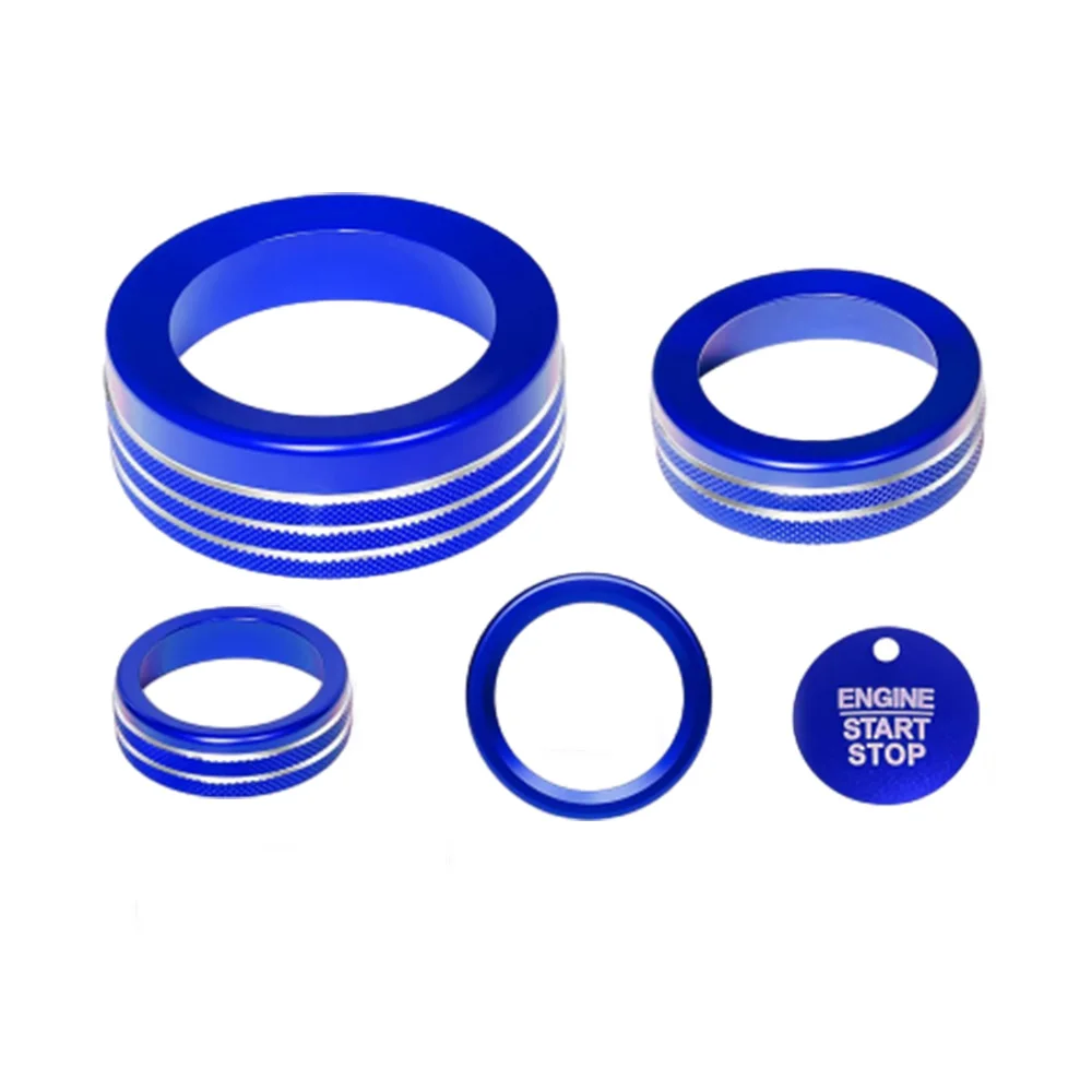 Center Console Control Knob Cover Set for Ford Maverick XL /XLT  /Lobo /Lariat /Tremor  2025 Blue, Red, Orange, Black, Silver