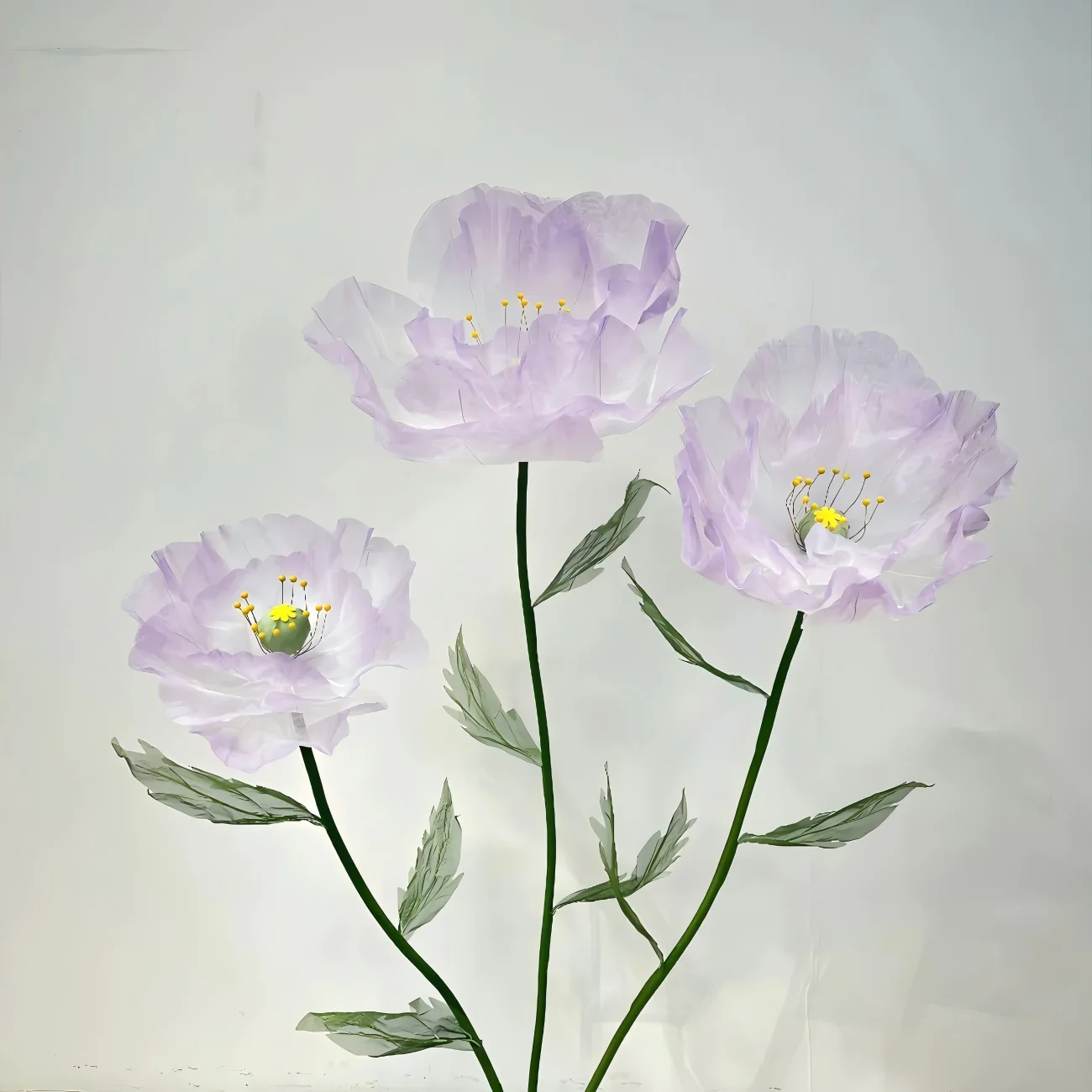 

180cm Silk Poppy Flowers Wedding Garden Decoration Fake Flowers Decorative Window Display Artificial Flowers Decor With Stand