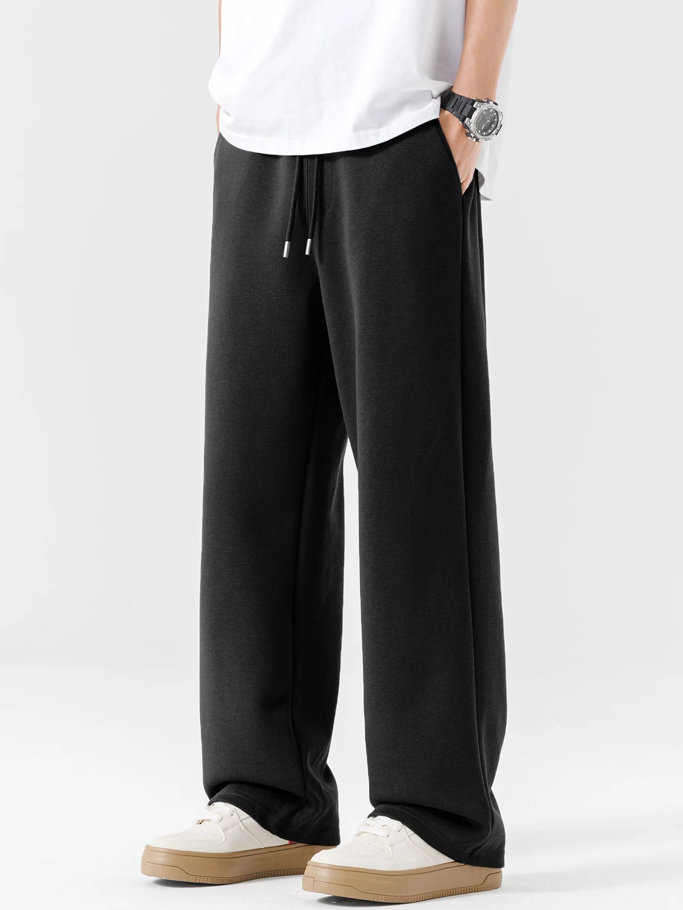 

Men's Autumn and Winter Straight-leg Sweatpants Casual Fashion Versatile Loose Street Style Streetwear Oversized Loose Casual