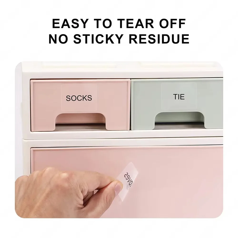 Niimbot B1 تسمية شفافة طابعة صغيرة محمولة 30-50mmThermal ورقة لاصقة تسميات للطابعة B21/B3S/B203 Niimbot