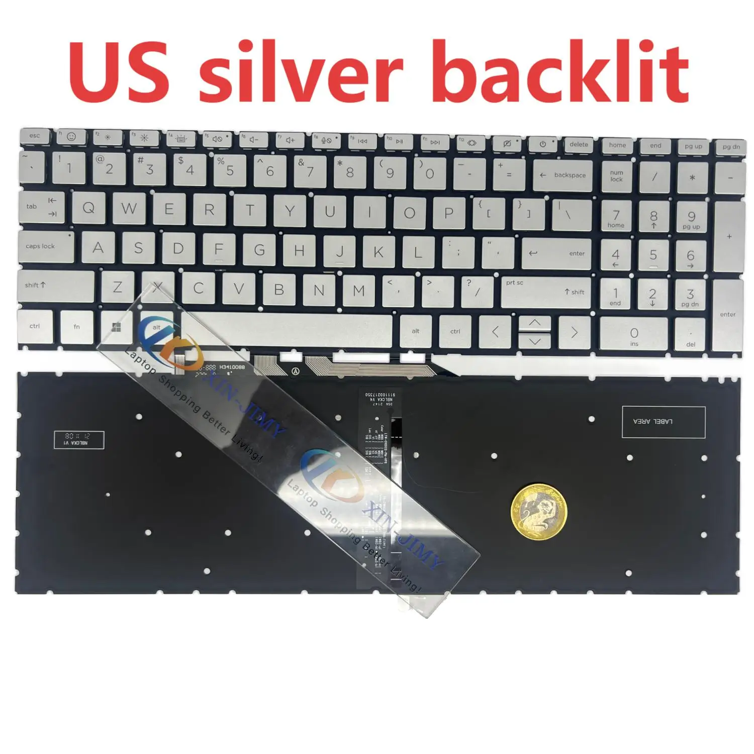 New Backlit US Keyboard for HP ENVY 17-CR0013D / 17-CR0001SA / 17-CR0006NA / 17-CR0001NA / 17T-CR / 17T-CW / 17-CW / 17-CW0008NA