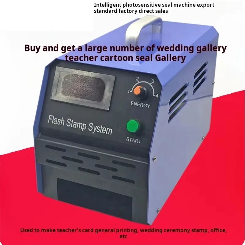 Intelligent Digital Display Double Tube Thermal Machine for Stamp Production Photosensitive Seal Making Plastic for Office