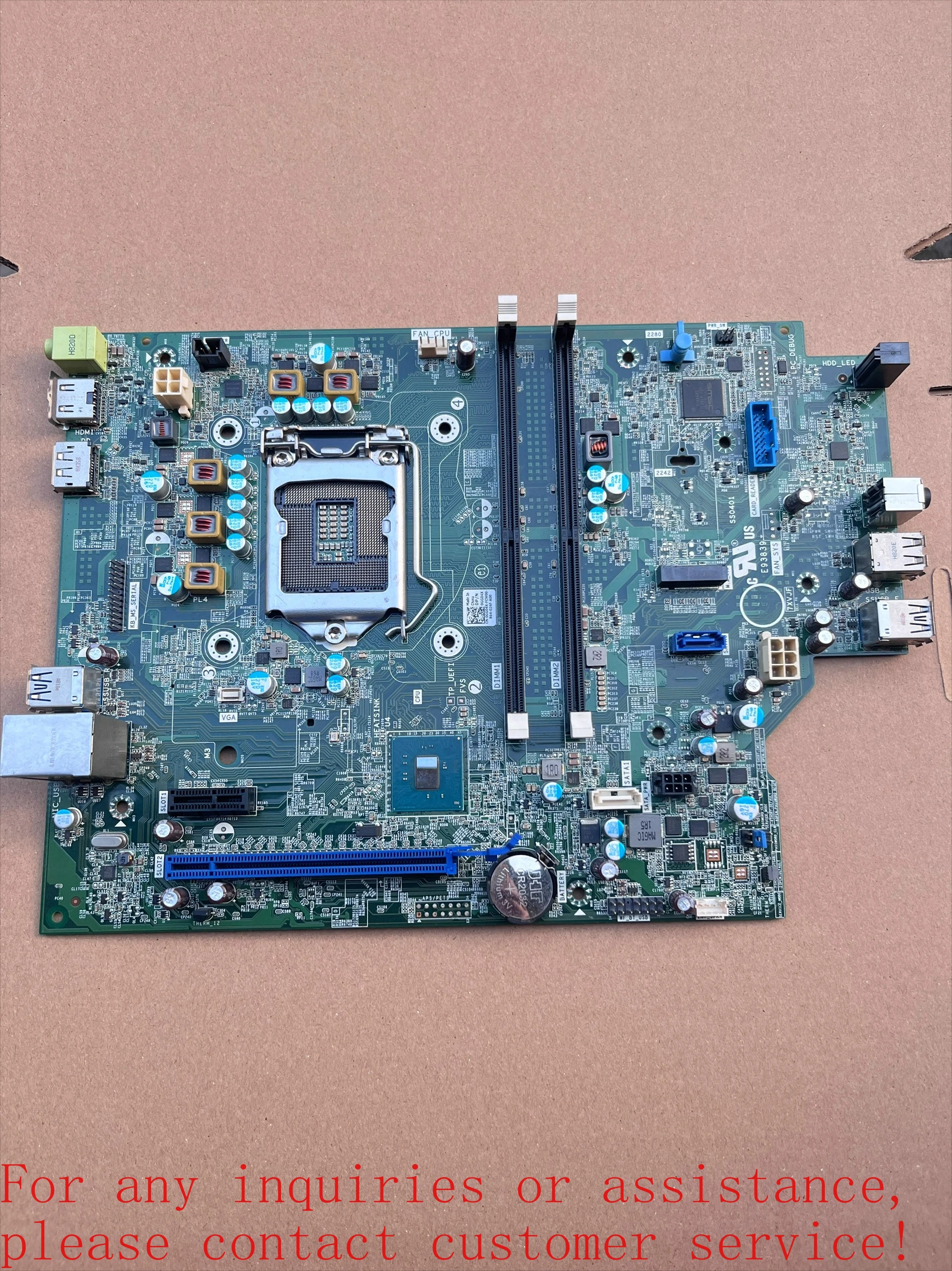 For DELL 3050SFF 7050SFF small chassis main board GG04X NW6H5  (store code: 0627)