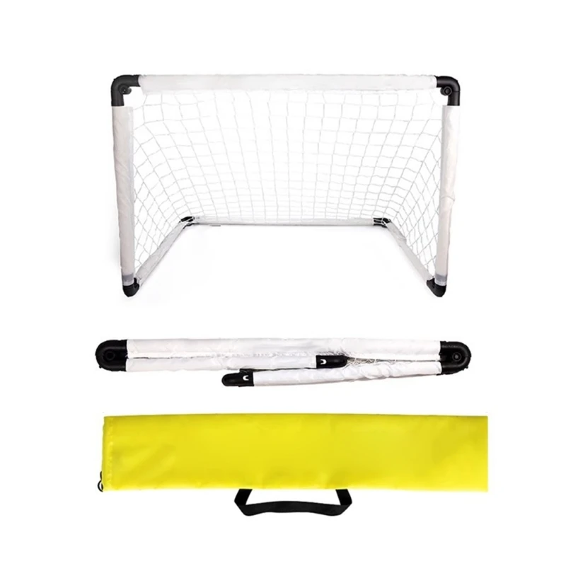 Portable Foldable Football Goals Kid Soccer Goals Lightweight Soccer Ball Net for Kids Trainning and Family Game