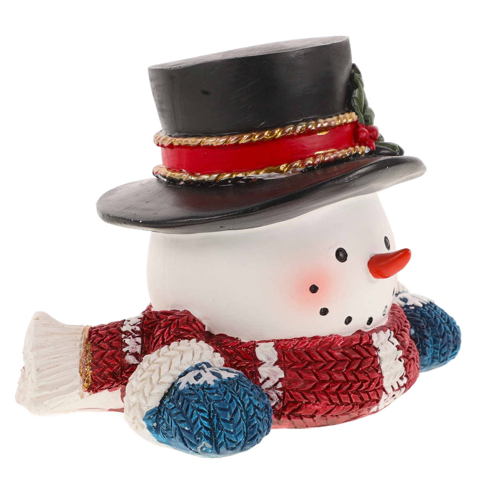 

Christmas Snowman Figurines Resin Decor For Xmas Party Indoor Outdoor Holiday Home Winter Festival Ornament