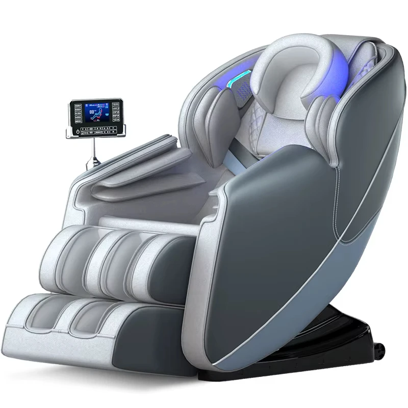 Factory Direct Full Body Folding Recliner Smart Massage Chair 8D Shiatsu Zero Gravity Electric Leg Foot PU Leather