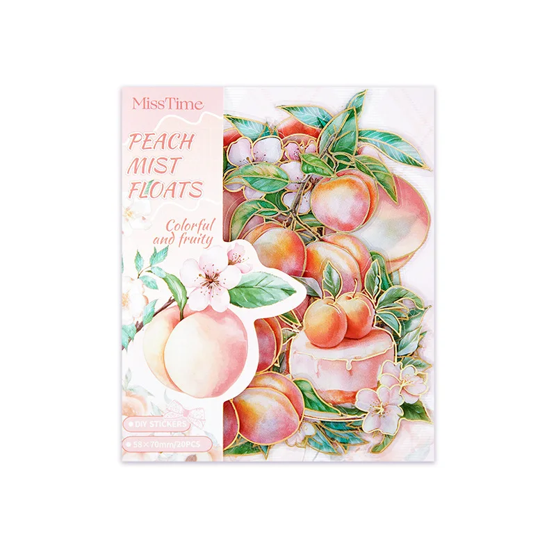 عبوة ملصقات فواكه مكونة من 20 قطعة، أنماط التوت العصير والفواكه (التوت والأزرق والخوخ والعنب) لتزيين المجلات وسجل القصاصات #5