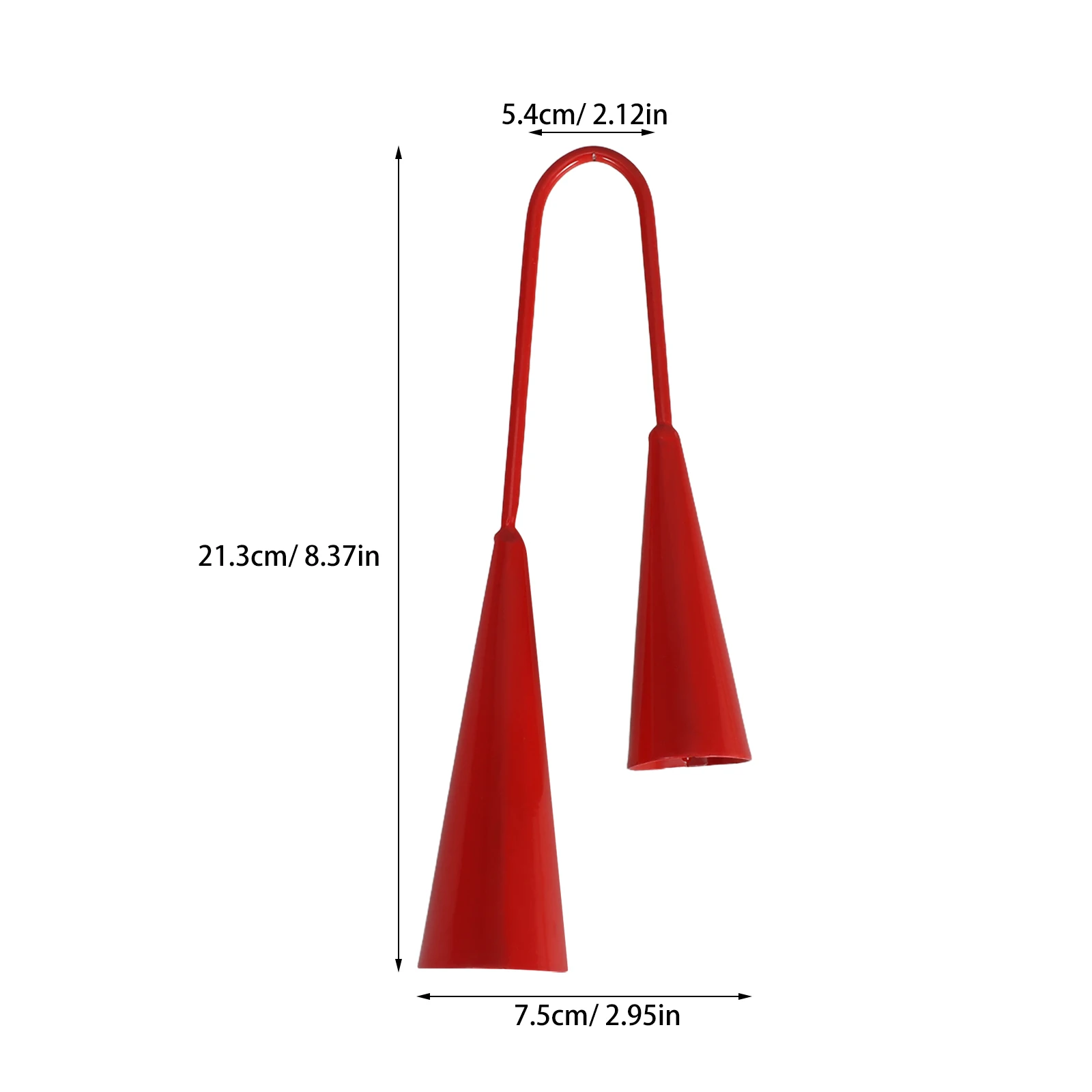 Instrumentos de percusión, campana doble, juguetes musicales Orff para niños y adultos, campanas Agogo de mano para bebés, sonido claro, educación segura