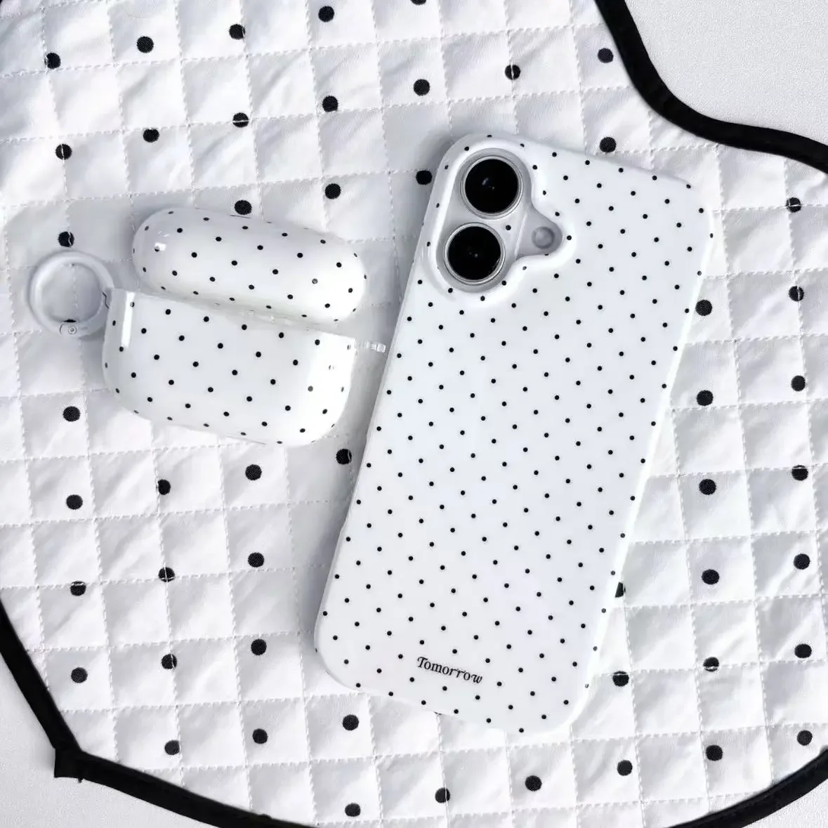 Ins White And Black Polka Dots - Phone Cases Polka Dot 评论和价格