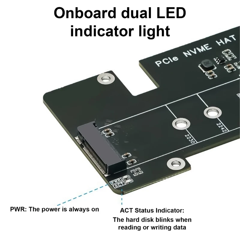 Placa adaptadora PCIe a M.2 M Key NVMe SSD, placa expansión PCIE a M.2 M Key NVMe 2242 2280 2230 PCIe Gen2 Gen3 para placa 5