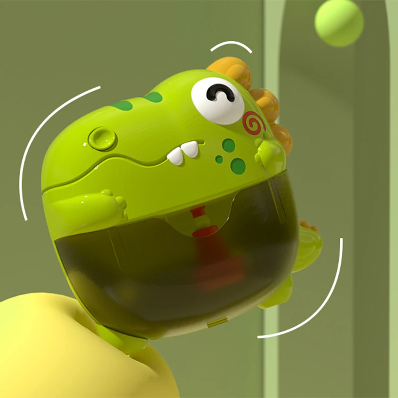 Dinosaurus Bubble Machine Babybadje Speelgoed met Kleurrijke LED Licht Muziek Elektrische Zeep Automatische Bubble Maker Kinderen Badkamer Speelgoed