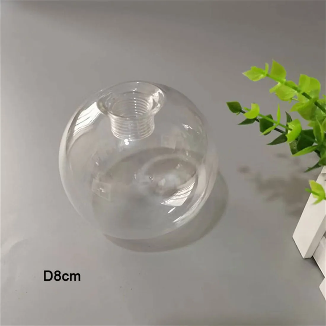 Alipis G9 Double Layer Glass Globe Lampshade - 100mm Diameter, Clear Round Replacement Shade For Pendant Lights & Ceiling Fixtures