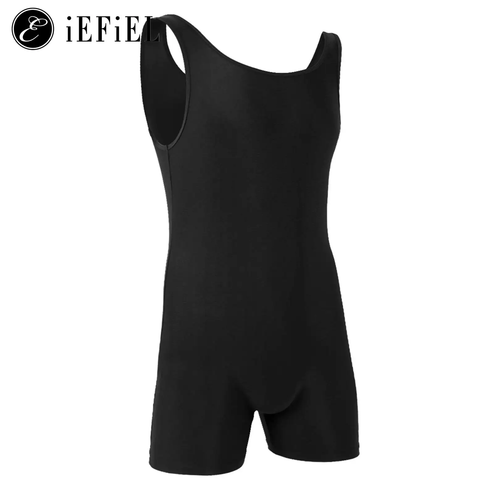 Mens One Piece Sleeveless Wrestling Singlet Bodysuit Jumpsuit Sports Gym Workout Leotard Biketard Unitard Dancewear