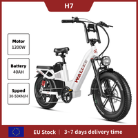 W Wallke H7 Electric Bicycle 1200W 48V 40AH 20*4'' Fat Tire All-terrain E-Mountain Bike With APP Control