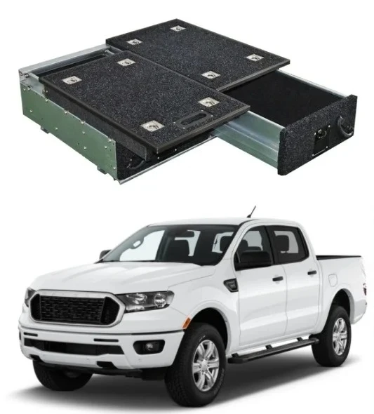 

Система выдвижных ящиков для хранения в задней части пикапа 4x4, ящик для кемпинга с плитой для Ranger 2020/Ranger XLT/2019+