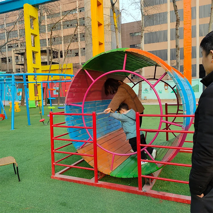 

Outdoor Farm Children's Games Fitness Equipment Parent-child Unpowered Real-life Hamster Roller Exercise Treadmill