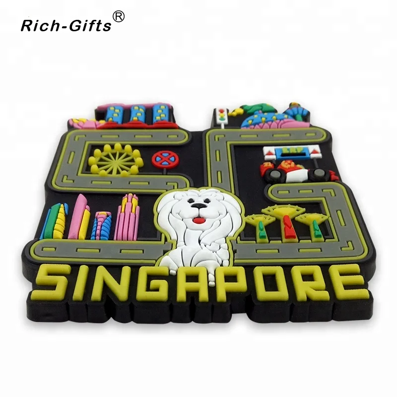 3D Soft Rubber Magnets, Personalized Souvenir Gifts, Custom