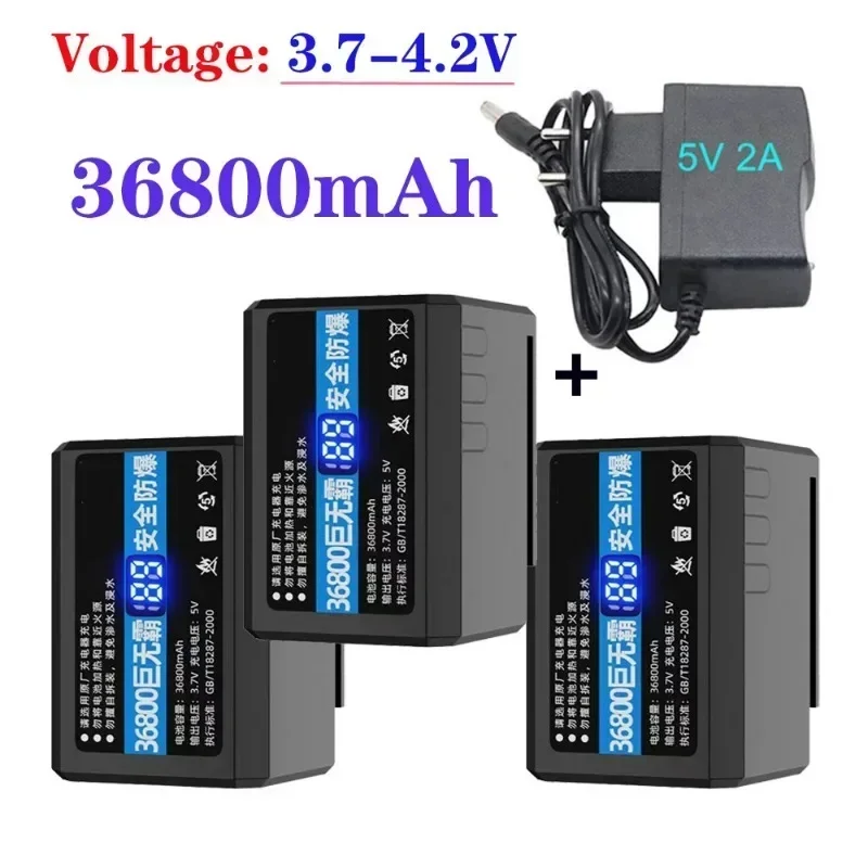 Large Capacity 36800mAh Chargeable Laser Level Battery for 8/12/16 Lines Leveling Tool Ing 3D 12 Line Powerful Green Accessories