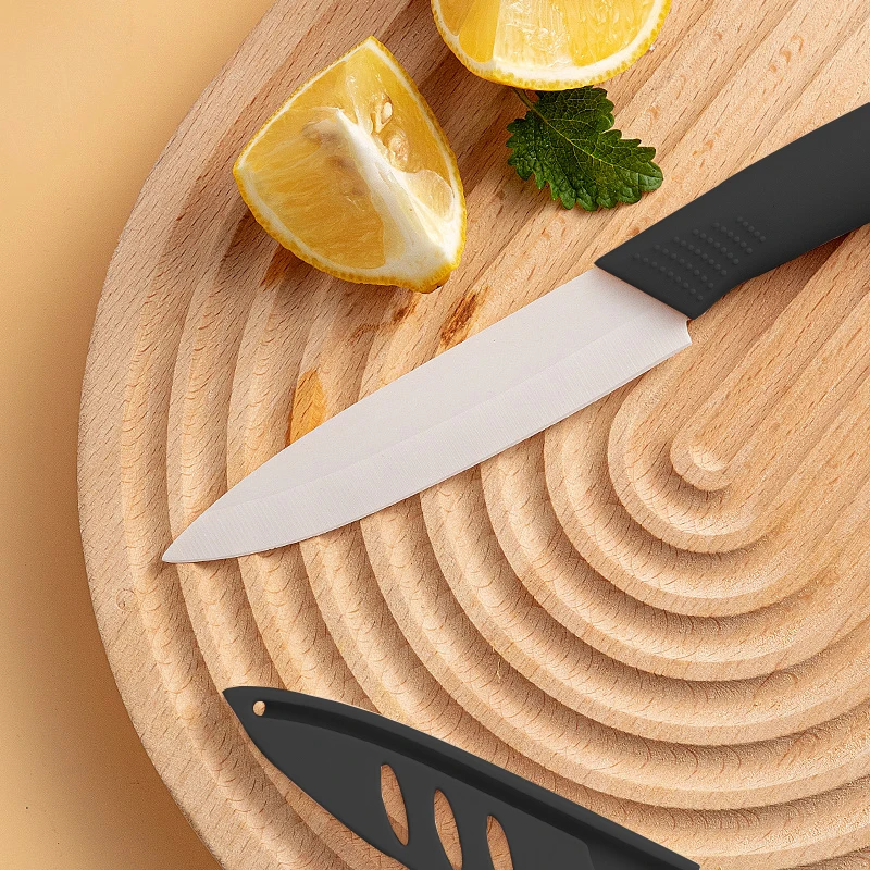 3/4/5 Zoll Keramikmesser, beständig gegen Oxidation, rostfrei, Obstmesser mit Abdeckung, tragbare Messer für die Zubereitung von Babynahrung und Kleinkindernahrung – Detail 6