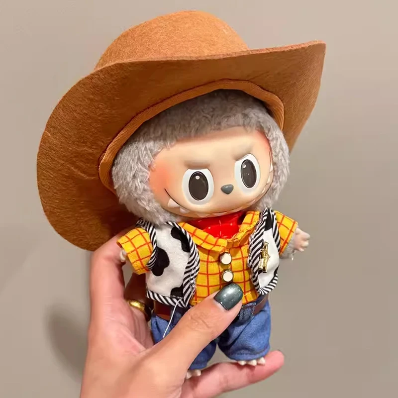 

For 15/17cm Labubu Clothes Standing Sitting Party Diy Baby Clothes Dolls Cute Pendants Decorative Accessories Gift Customized