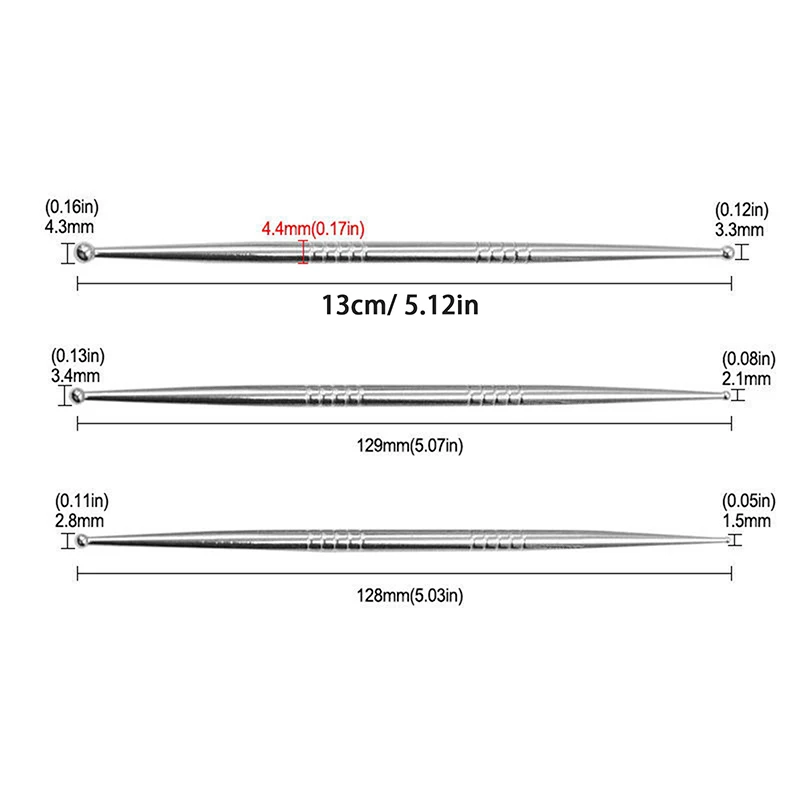 Penna per agopuntura S/M/L penna per agopuntura manuale in acciaio inossidabile massaggiatore per punto di innesco massaggio dei tessuti profondi per il massaggio del viso del corpo