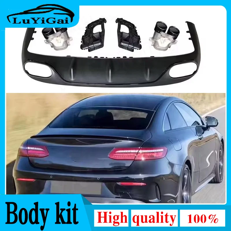 be suitable for Mercedes Benz E-Class coupe W238 W213 2016-2020 modified E53  tailpipe rear bumper kit exhaust pipe accessories