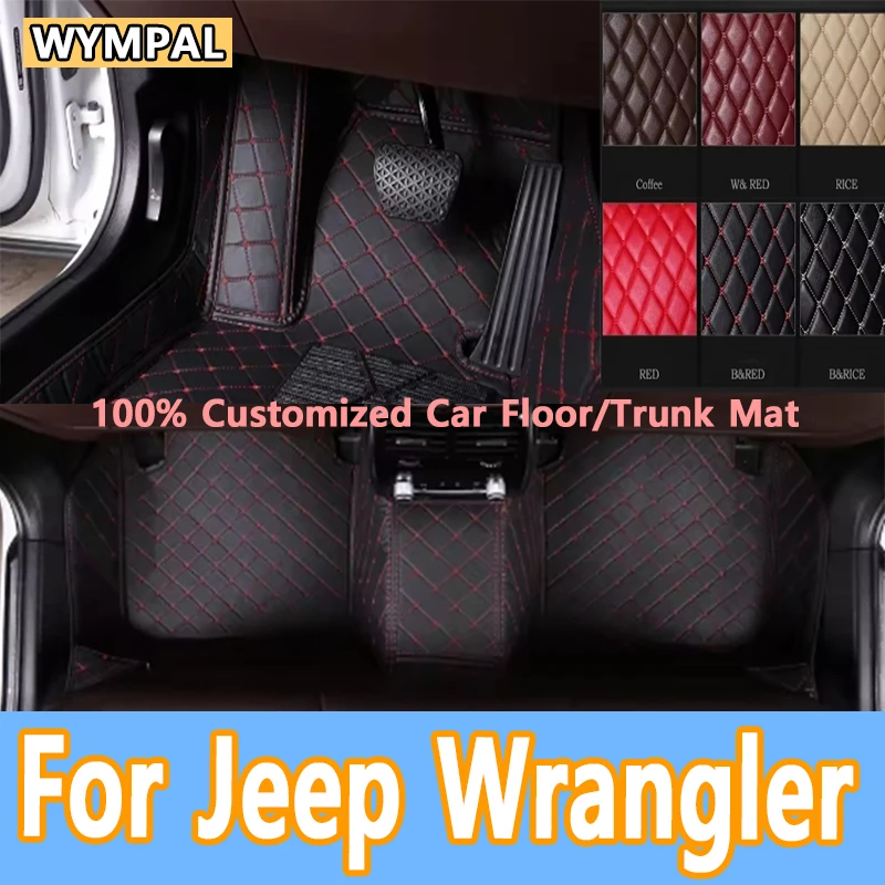 

Luxury For Jeep Wrangler JL 4 door 2024 2023 2022 2021 2020 2019 2018 Car Floor Mats Rug Cover Auto Interior Accessories Parts