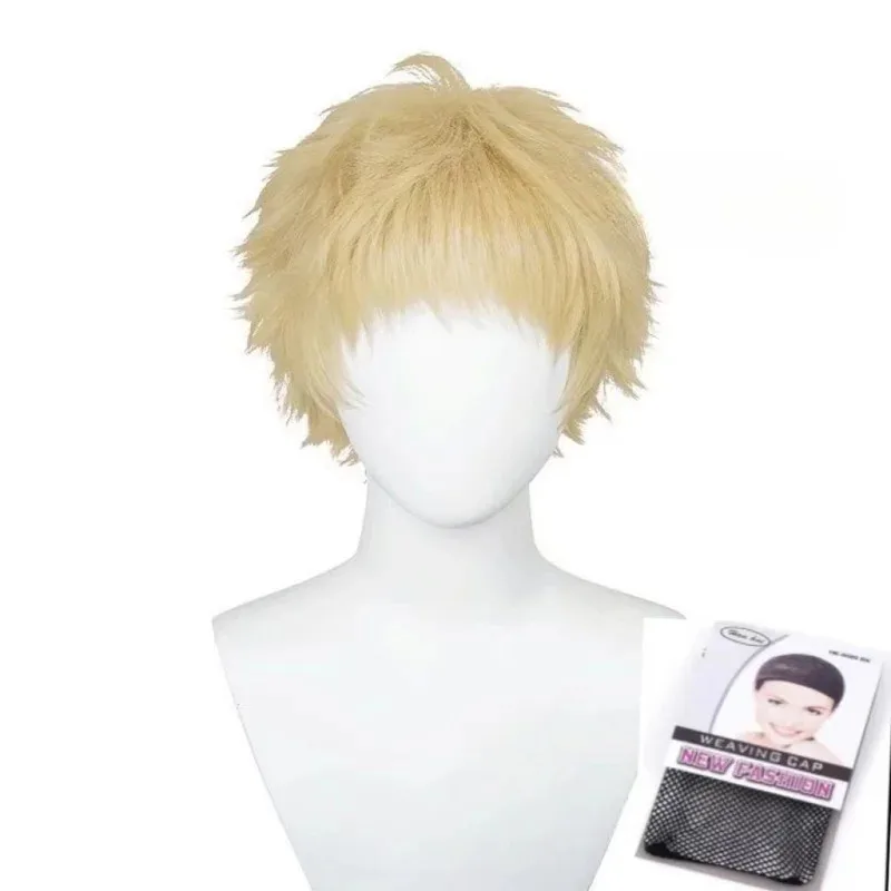 Peluca de Anime Haikyuu Kei Tsukishima, disfraz de voleibol, pelucas para fiesta de Halloween de alta calidad