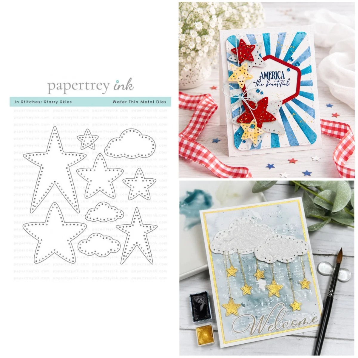 

Starry Skies Metal Cutting Dies for DIY Making Card Scrapbook Embossed Paper Album Craft Supplies Template Decoration