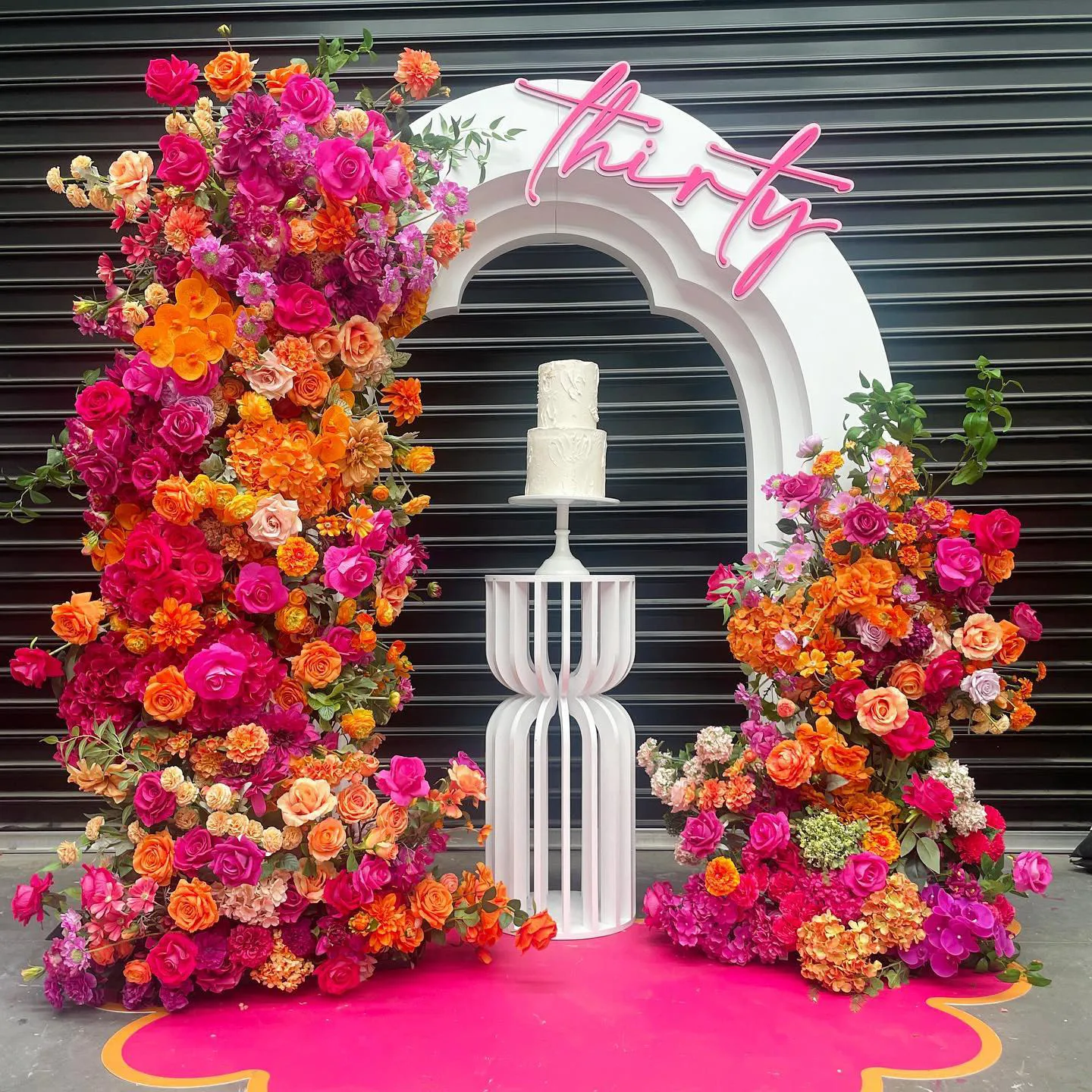 Decoração de palco de casamento fundo acrílico quadrado branco