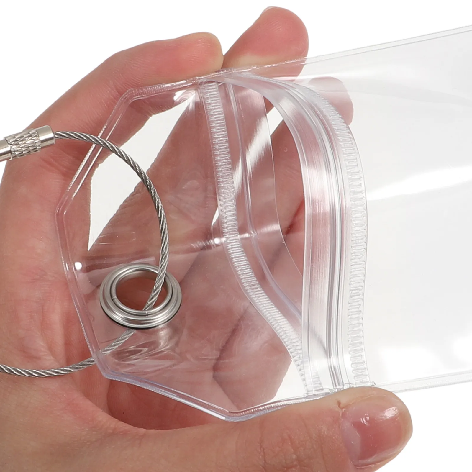 5Pcs Clear Luggage Tags Holder Waterproof PVC Id Card Sleeve for Cruise Ships Travel Essentials Badge Holder Vertical Clear