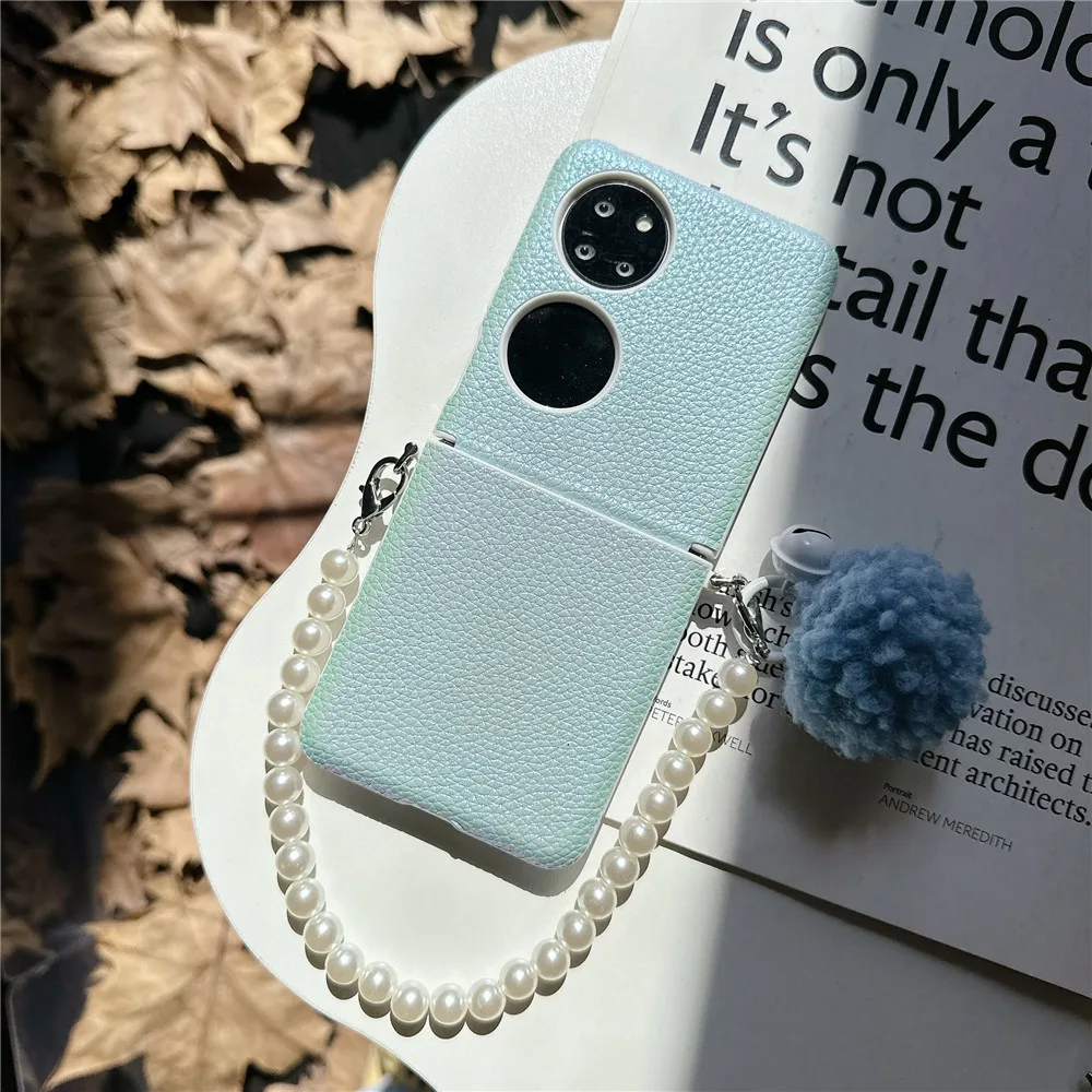 Korean Hairball Laser Hinge Case For Xiaomi Mix Flip Case Huawei Pocket2 P50Pocket S OPPO Find N3Fllip VIVO X Flip Magic V Flip
