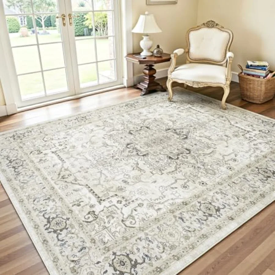 

5x7 Area Rugs for Living Room Washable Area Rug Rugs for Bedroom Kitchen Vintage Boho Carpet Soft NonSlip Low Pile Large Area R