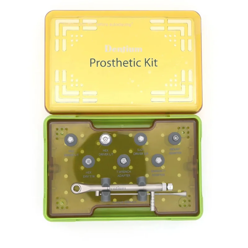 1 set Dentistry Surgery Tools Kits Dentium XIP Prosthetic Kit Dental Implant Instrument Torque Wrench Hex Driver Sets Dental Too