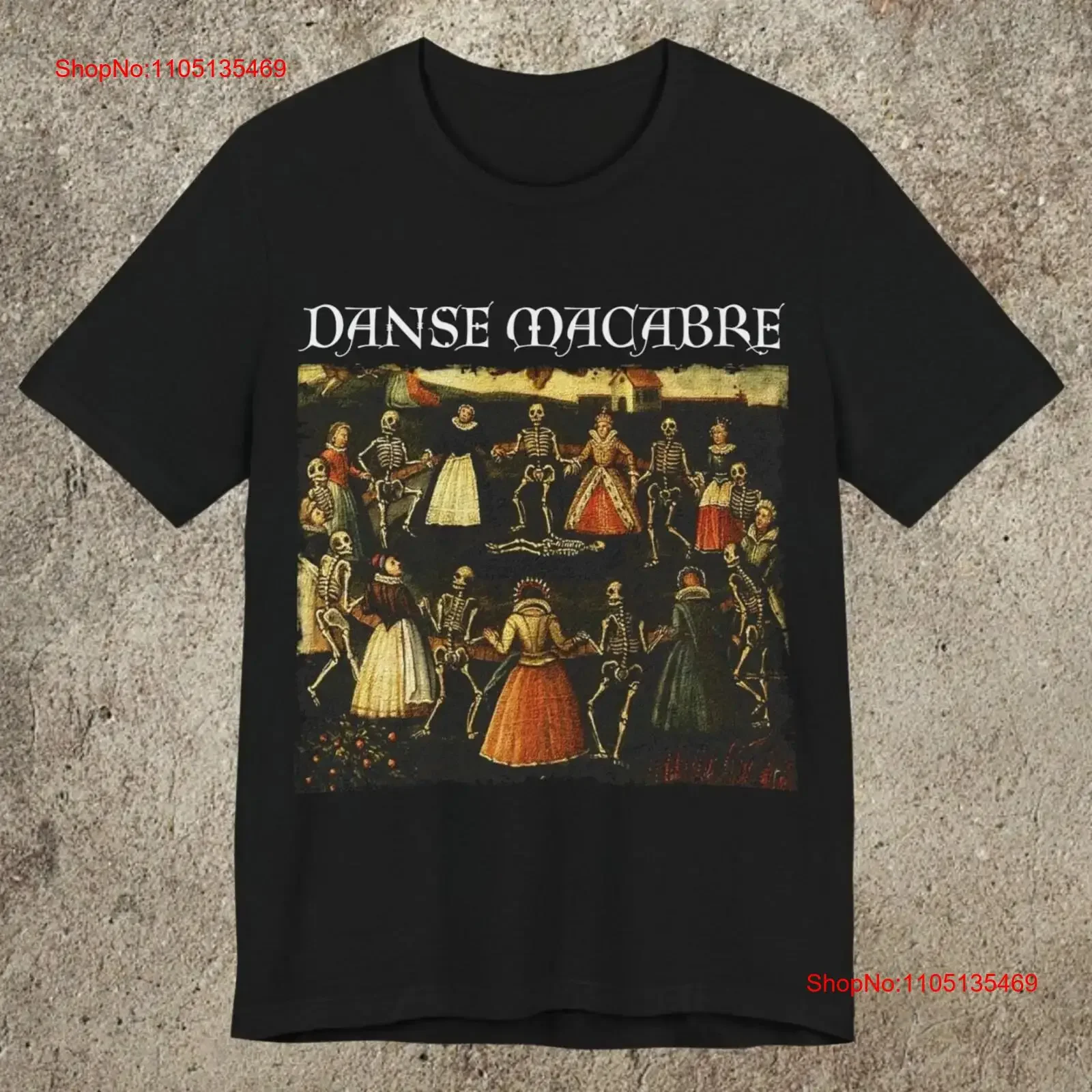 T-shirt imprimé danse de la mort, haut délavé vintage, pour un usage quotidien, légèrement confortable, streetwear décontracté, polyvalent