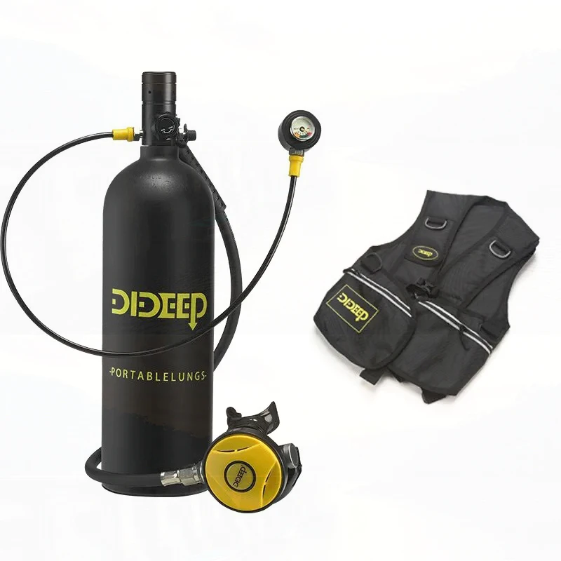 2L Air Oxygen Bottle Scuba Diving Equipment with Scuba Adapter Glasses Oxygen Cylinder Set For Diving  X5000Pro Dideep Scuba