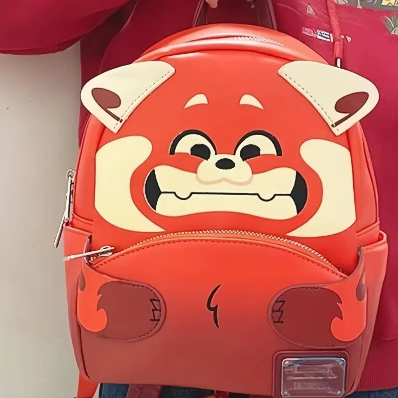 Hot Selling Arrival Disney Loungefly Lesser Panda Meimei Backpack Anime Double Strap Shoulder Bag  Girl Bag Christmas Gift