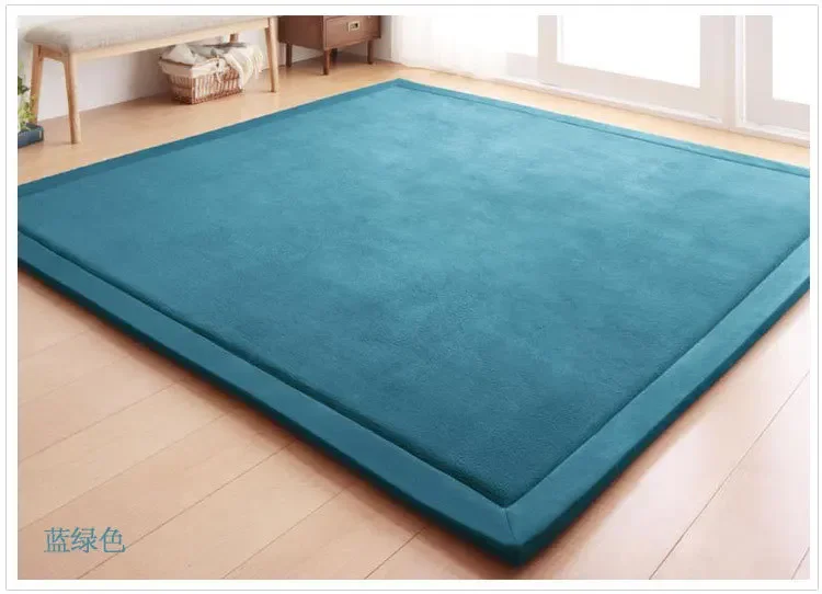 NONE Soft Coral Velvet Rug Non-Slip Mat 5