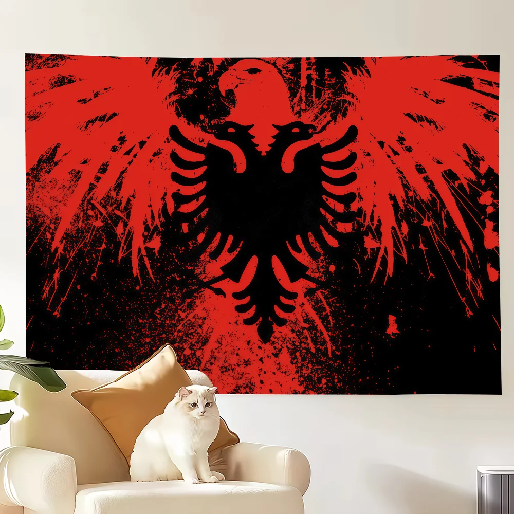 Albania Flag flag Decoration Art Picnic Party Home Hanging Camping Outdoor Party Banner