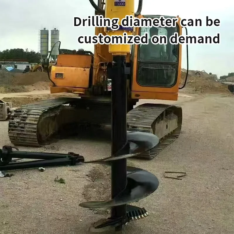 Quick Change Auger for Excavator Hydraulic Drive for Urban Farm Use Pole Foundation Excavator Auger Drive