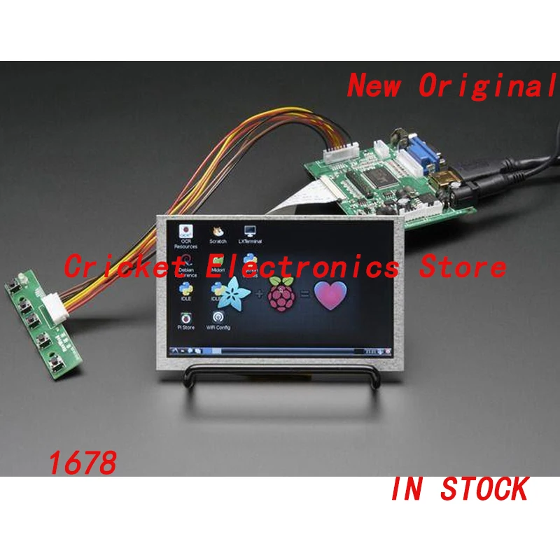 

1678 Display development tool HDMI 4 Pi 5 Display not Touchscreen 800x480- HDMI/VGA/NTSC/PAL