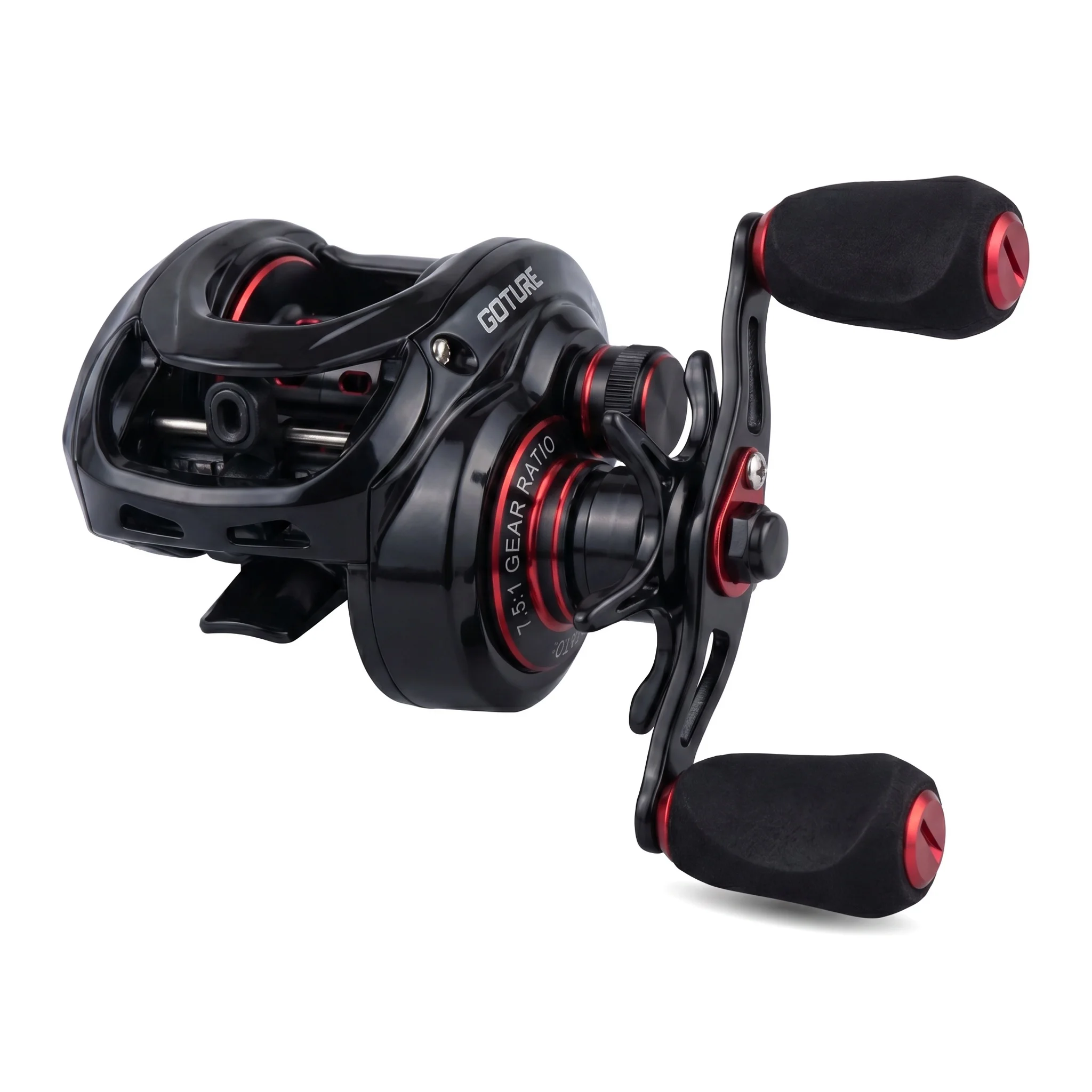 goture-フィッシング-ベイトキャスト-リール-キャスティング-75-1-海水-スロージギング-6-1-最大ドラッグ-45kg-高速ギア比-154g-淡水-新品