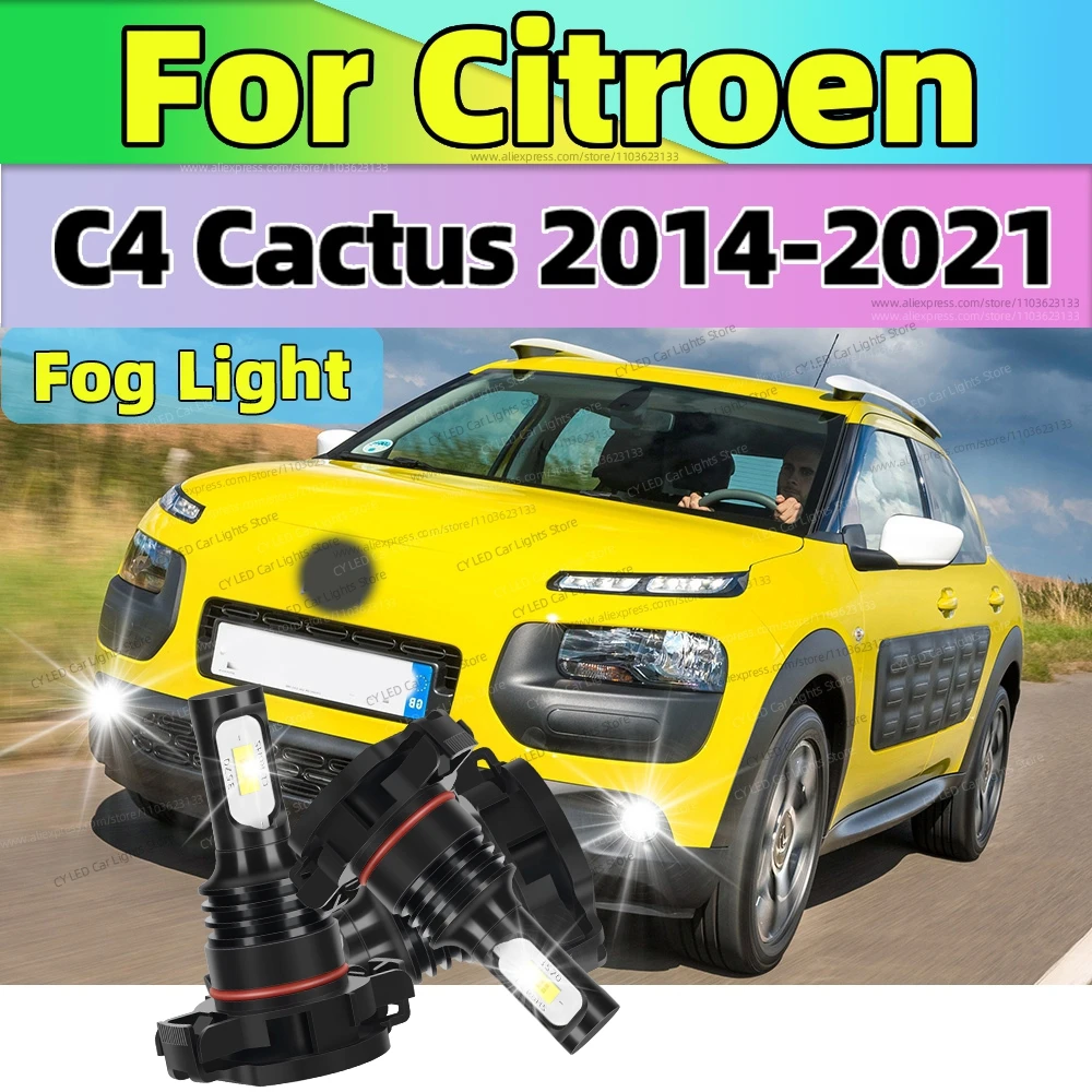 

Для Citroen C4 Cactus 2014 2015 2020 2016 2017 2018 2019 2020 2021 Передние светодиодные противотуманные фары 80 Вт Супер яркие автоматические противотуманные фары