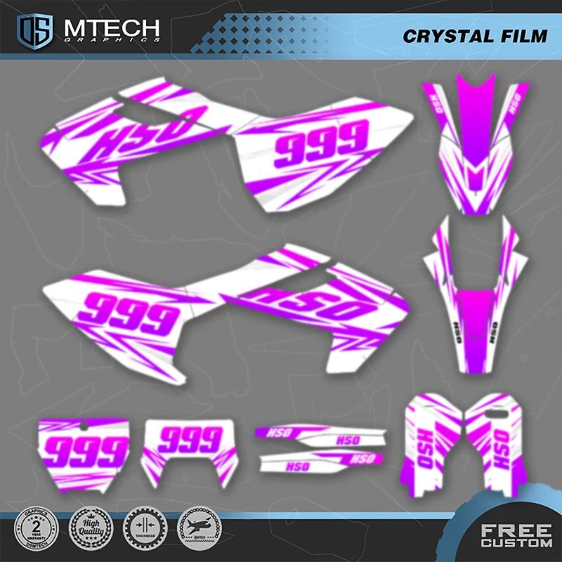 

DSMTECH For Husqvarna TC FC 125 250 350 450 2016 2017 2018 TE FE 2017 2018 2019 Graphics Decal Sticker Kit Custom Motorcycle 005