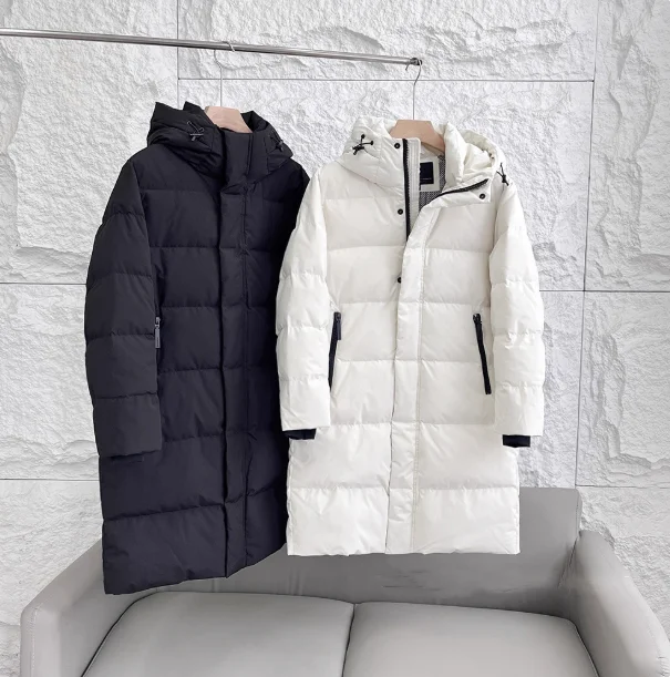 

High-End 2K Level 90% White Du down 660 High Loosen Autumn Winter Men Women Couple Mid-Length down Jaet Warm Ci Casual