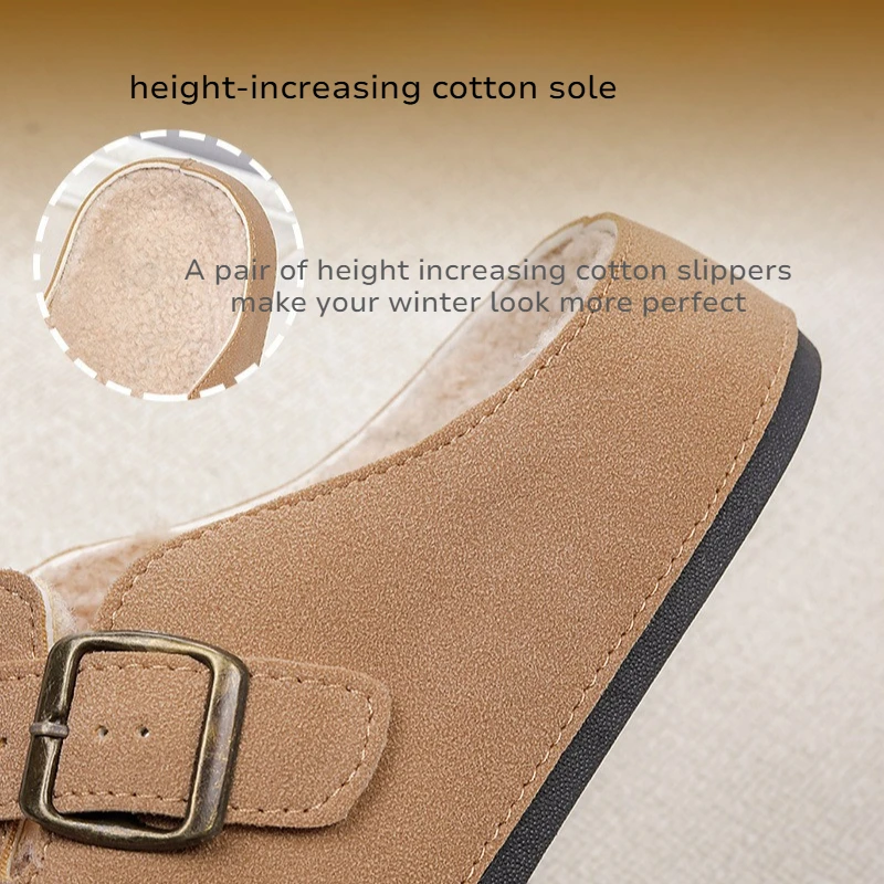 الخريف والشتاء عارضة باوتو سحب الرجعية نصف السحب تنوعا أحذية نسائية باوتو النعال القطن