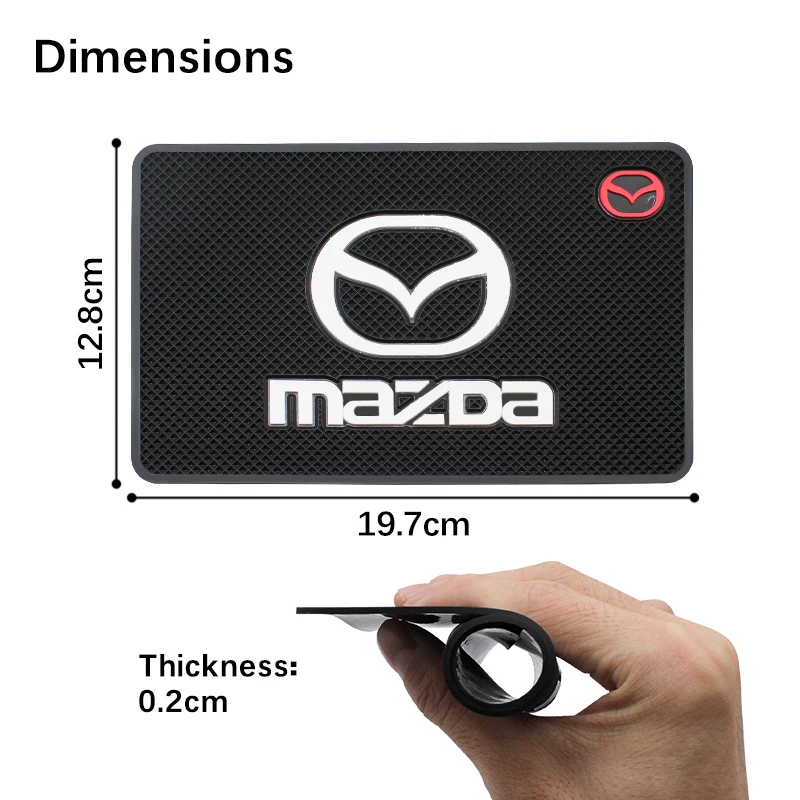 Car Non-Slip Mat Auto Interior Dashboard Silicone Anti-Slip Pad For Mazda 2 3 5 6 Axela Demio Atenza CX3 CX5 CX9 CX30 Accessorie