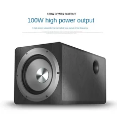 6.5 Inch Active Subwoofer Speaker High-power 100W Super Bass Home Theater Sound System for Active Speakers PC Computer TV Box