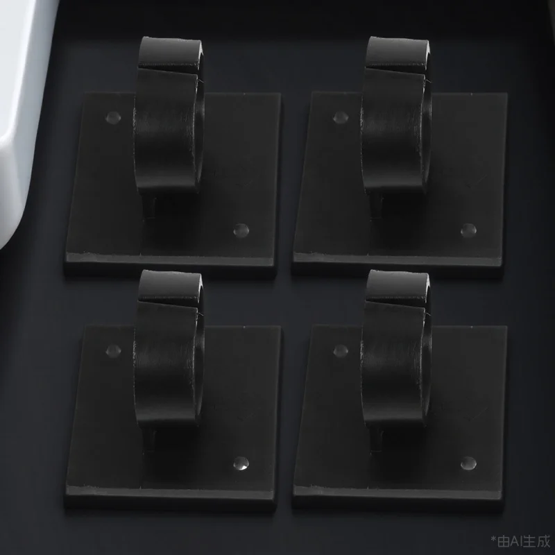 

4Pcs Mic Holder Clip for Microphone Flag Station Logo Display Portable Flexible Mount Fits Most Mics Compact Design